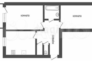 2-к квартира, 47 м², 3/5 эт.